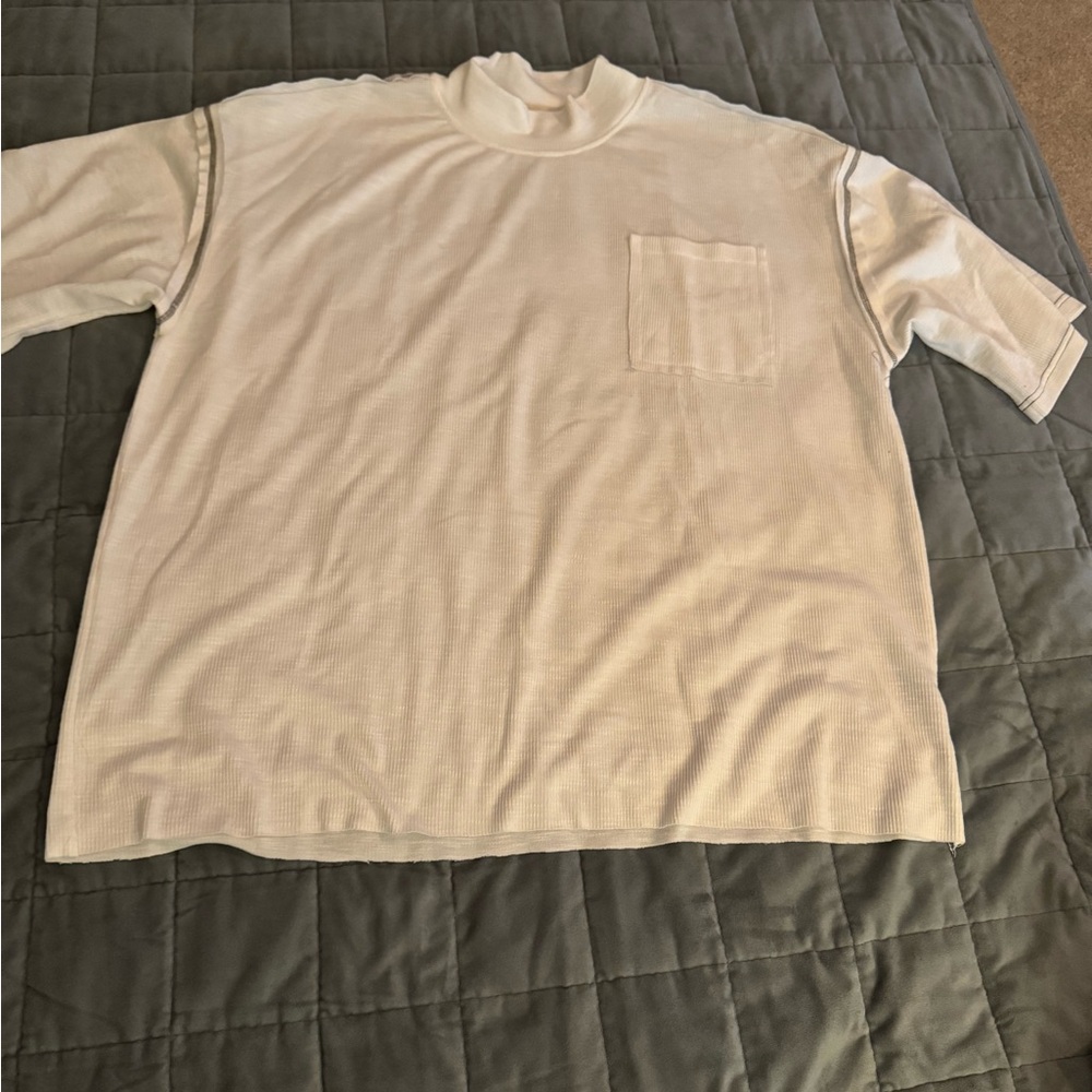 POL White Short Sleeve Top
